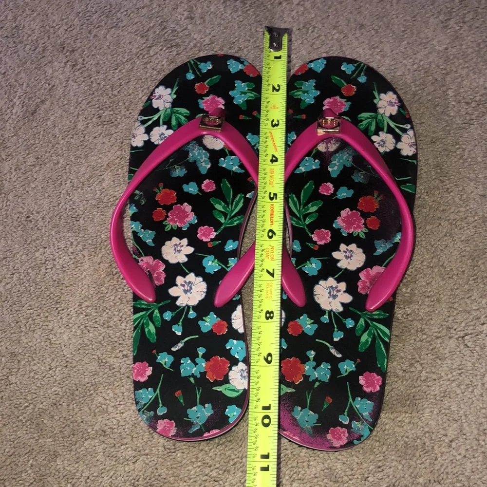Kate‎ Spade Floral Flip Flops Women’s Size 9 10 •READ